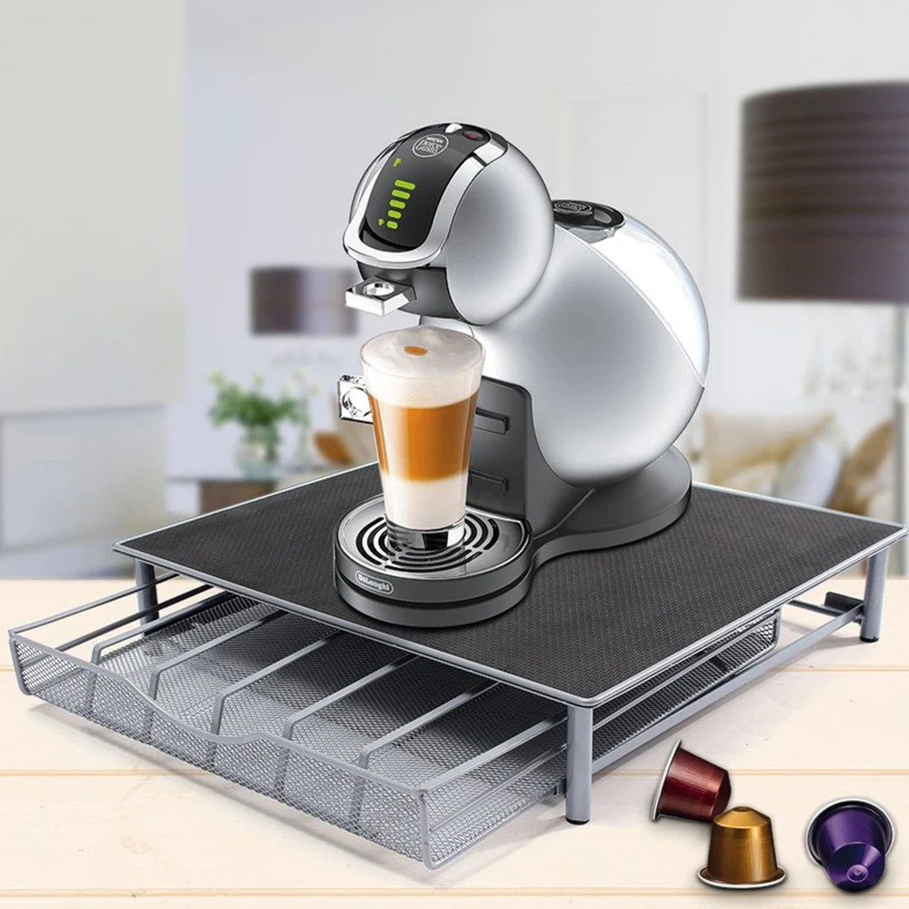 Подставка-держатель для кофемашины ящик хранения капсул Nespresso органайзер из