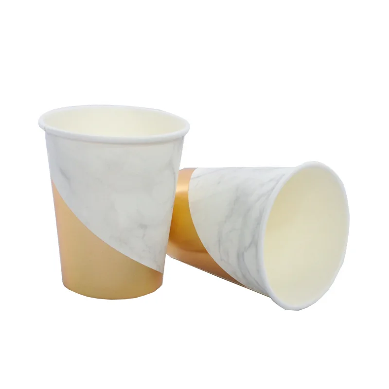 8 шт./лот одноразовые столовые приборы вечерние бумажные стаканчики свадебные