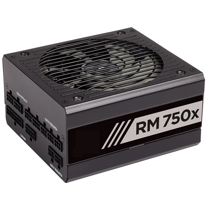 Новый блок питания для Corsair Brand ATX полный модуль 80plus бесшумный золотистого цвета 750