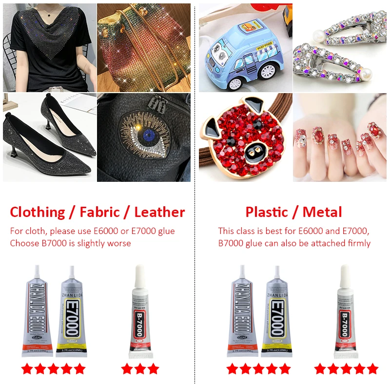 

B7000/E6000 Best Glue Multi purpose 10/15mL Adhesive Jewelry Epoxy Resin Diy Jewelry Crafts Glass rhinestones