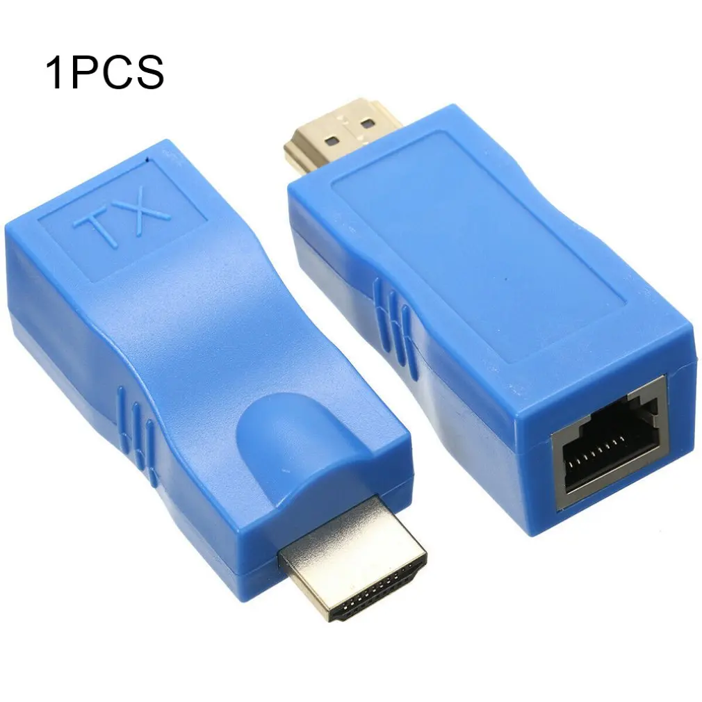 HDMI удлинитель RJ45 Сетевой передатчик приемник TX RX Cat5e CAT6 Ethernet кабель 30 м 4K HD ТВ