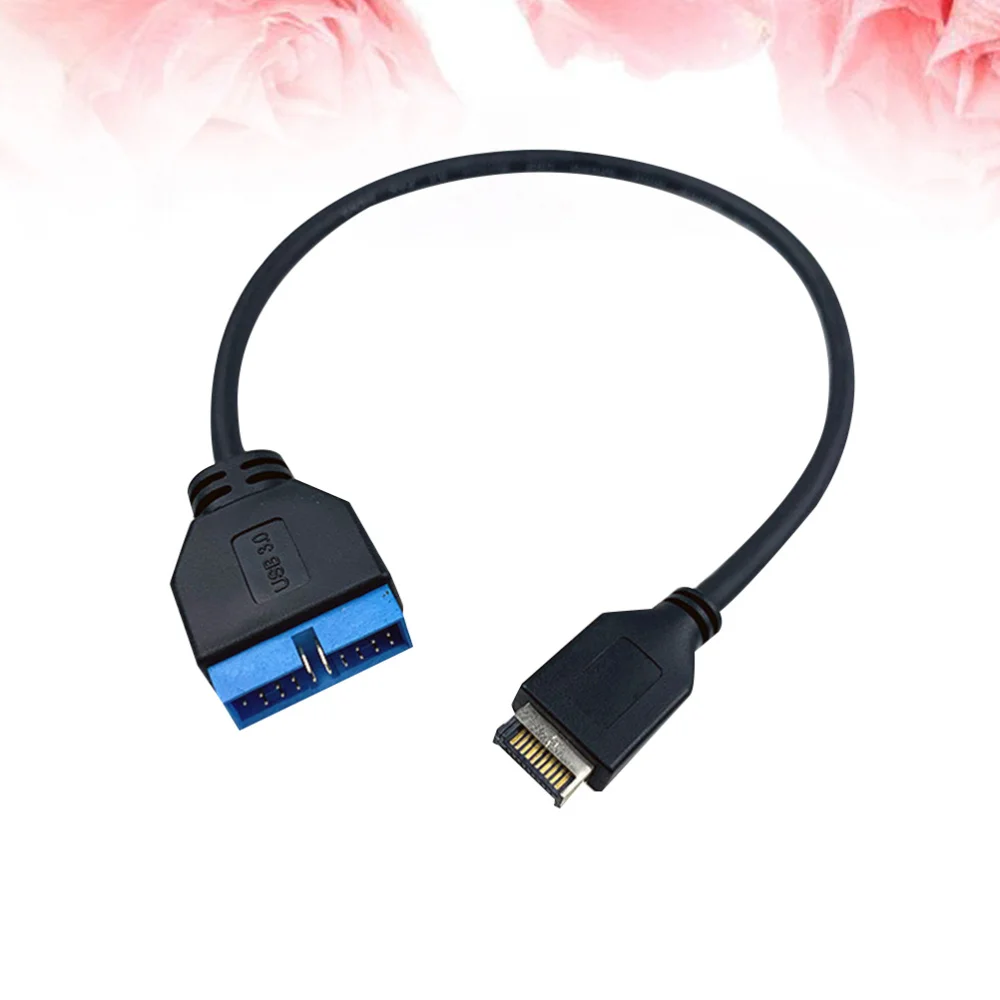 

USB 3.1 Mini 20 Pin Front Panel Header To USB 3.0 Standard 19/20Pin Header Extension Cable Compatible for Motherboard (Blac