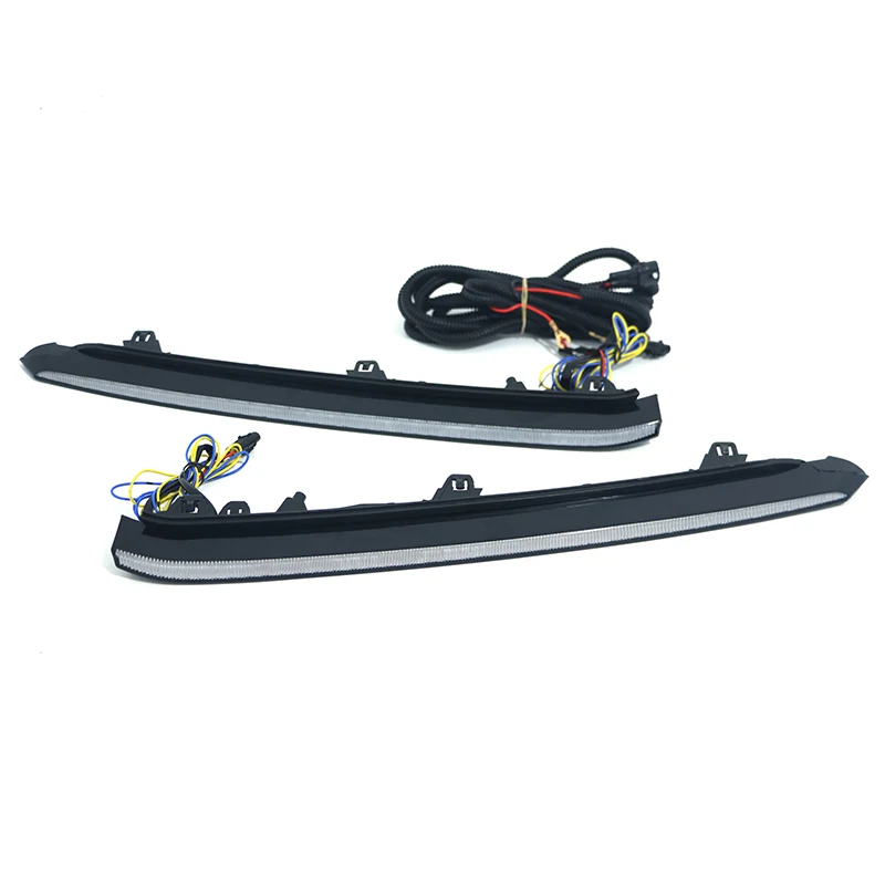 1 пара автомобильный DRL светодиодный светильник дневного света с желтым сигналом