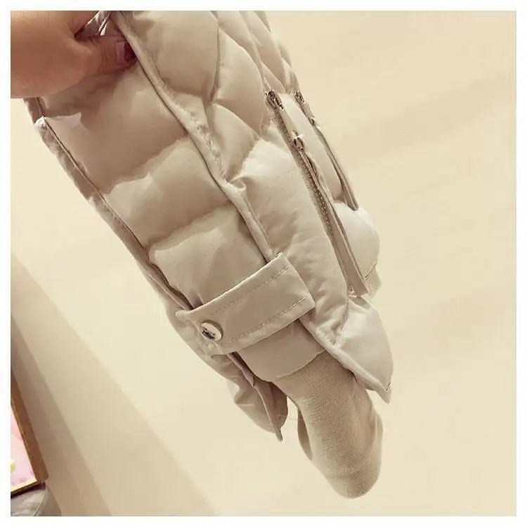 

2020 Autumn Winter Women Vest Waistcoat Solid Short Vest Female Casual Thick Warm Sleeveless Stand Jacket Slim Coat for Lady G20