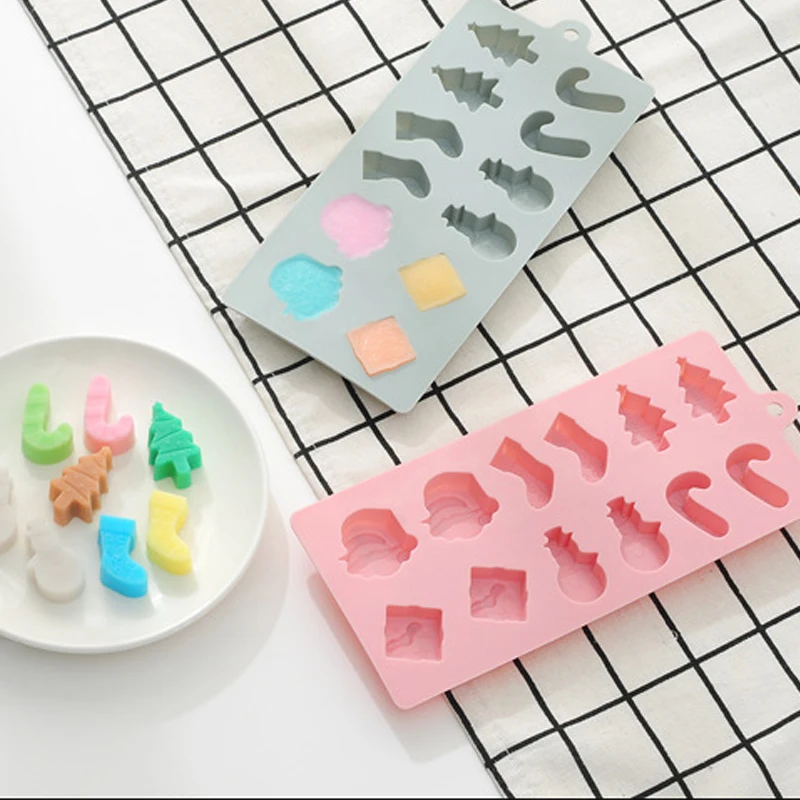 1 шт. силиконовая форма для рождественской елки носков снеговика Подарочная