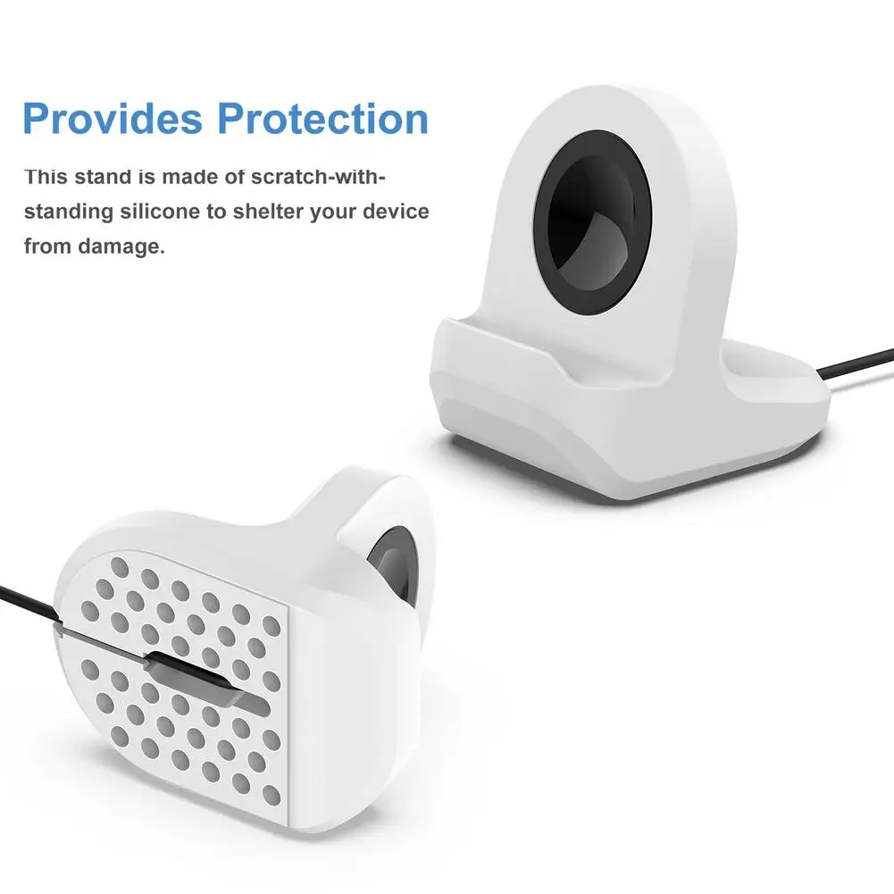 Держатель смарт-часов для Galaxy Watch 4/Классическая Силиконовая Подставка зарядки