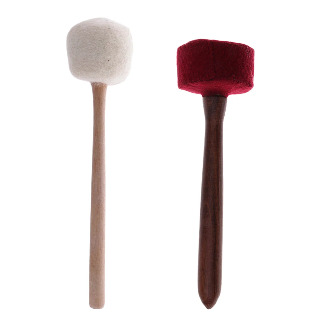 2 шт ручной работы войлок с деревянной ручкой нападающий молоток Тибетский для
