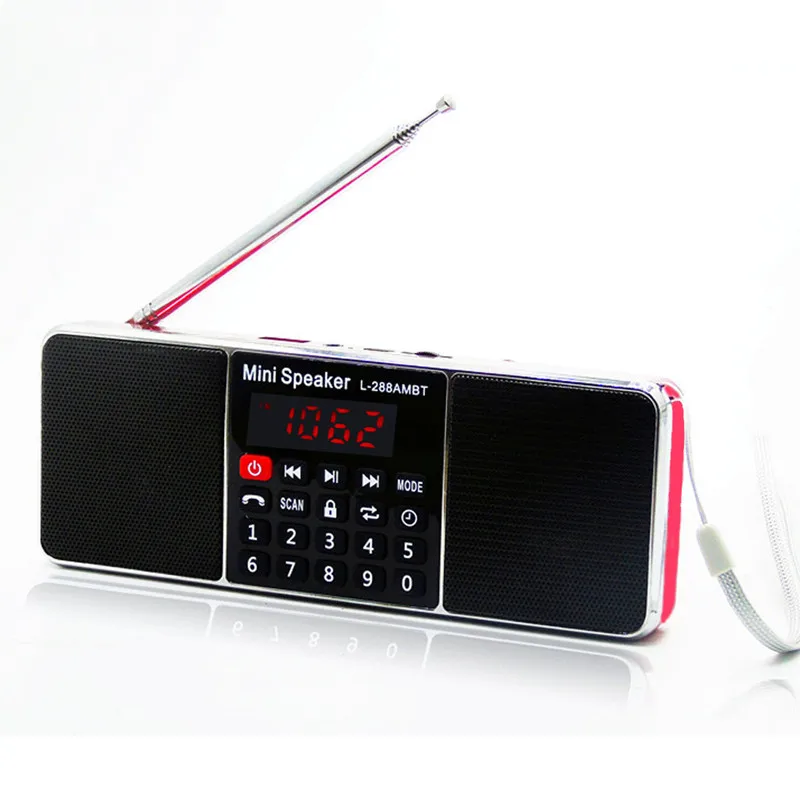 3D звук портативный эффект двухканальный карта динамик сабвуфер английский FM/AM