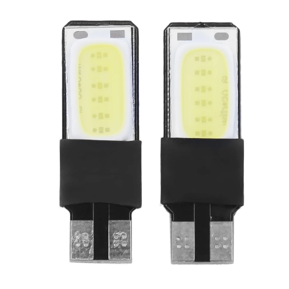 

2 Pcs High Power led cob car led t10 5w5 12v t 10 bule white car light fog Lamp light w5w t10 canbus error free the width light