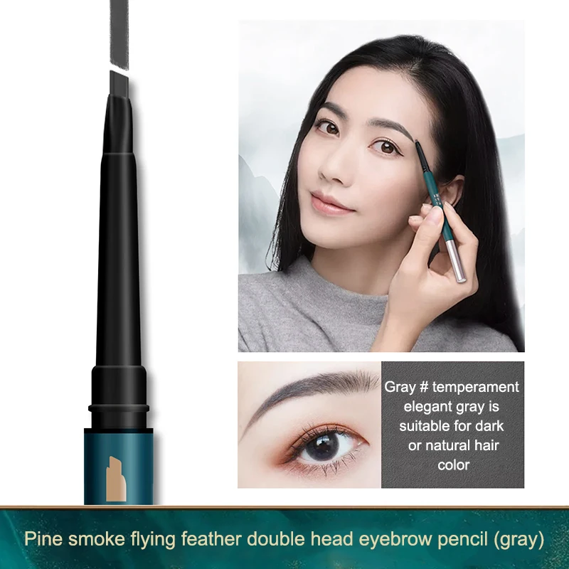 

Double-headed Eyebrow Pen Waterproof Sweat-proof Long-lasting No Smudging Eyebrow Pencil Lady Charming Eye Makeup Cosmetic TSLM1