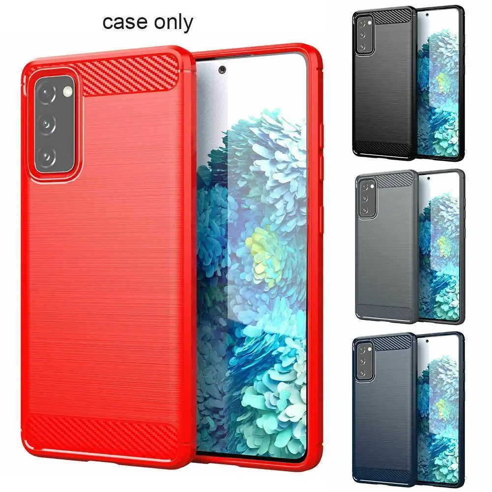 

For Samsung Galaxy S20 FE Case Carbon Gel Cover For S20 Edition Shockproof Fan Case Dropshipping C6F1