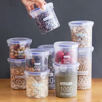 plastic storage box sealed tank transparent bottle jar container snack nuts grain coffee can kitchen household