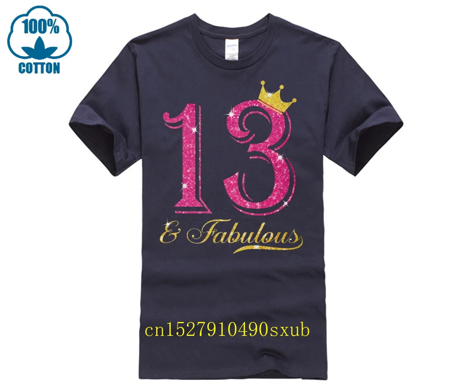 

Men tShirt 13th Birthday Girl Fabulous Princess Shirt Women's T-Shirt