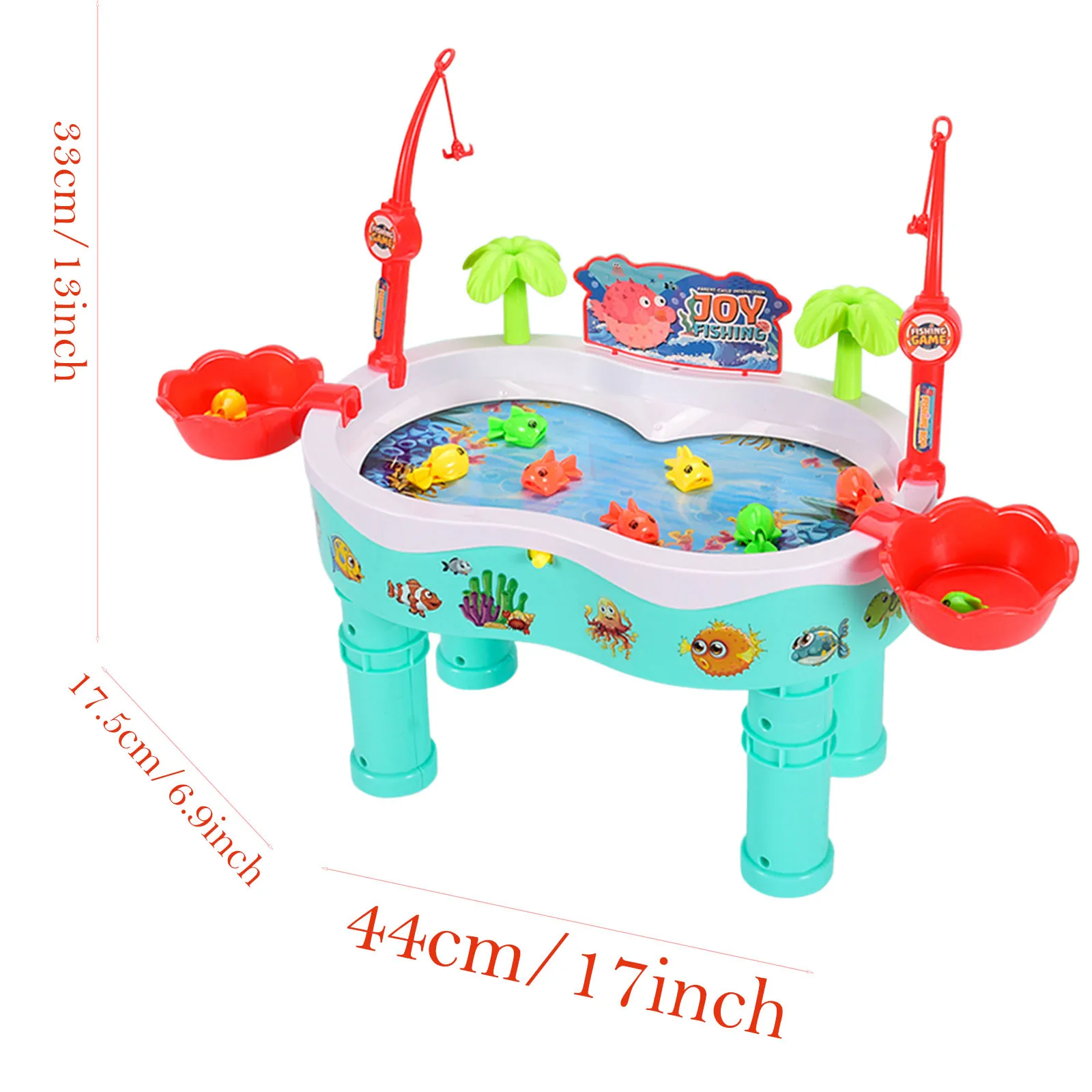 Kids Fishing Board Game Toys For Children Magnetic Pool Water Play Table Set Montessori Educational Gifts#g4 | Игрушки и хобби