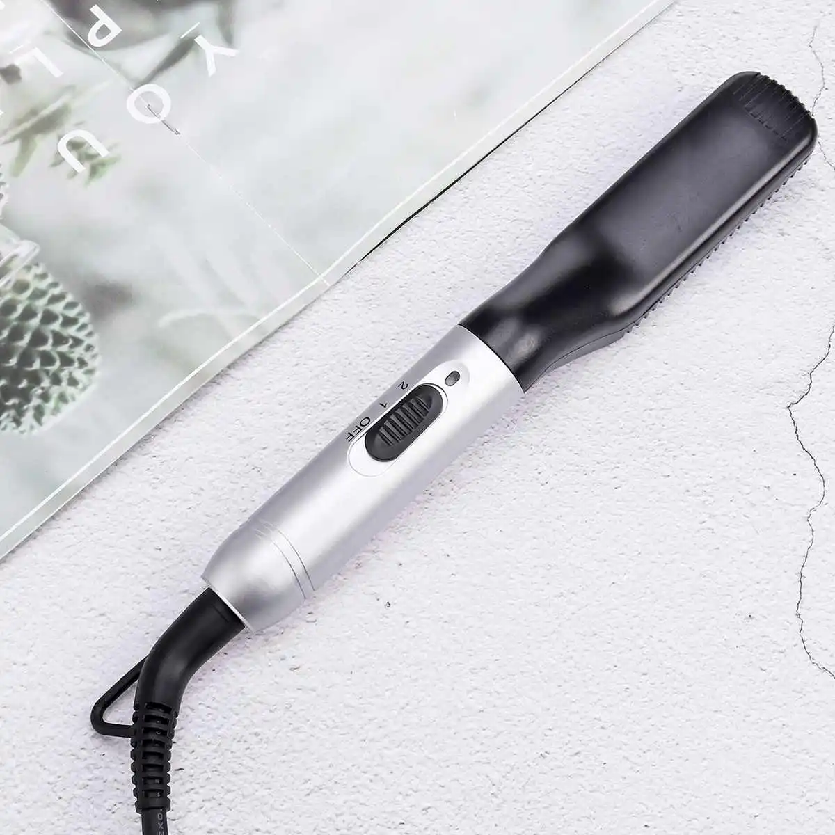 

Multifunctional Hair Comb Brush Beard Straightener Hair Straighten Straightening Comb Hair Curler Quick Hair Styler For Men