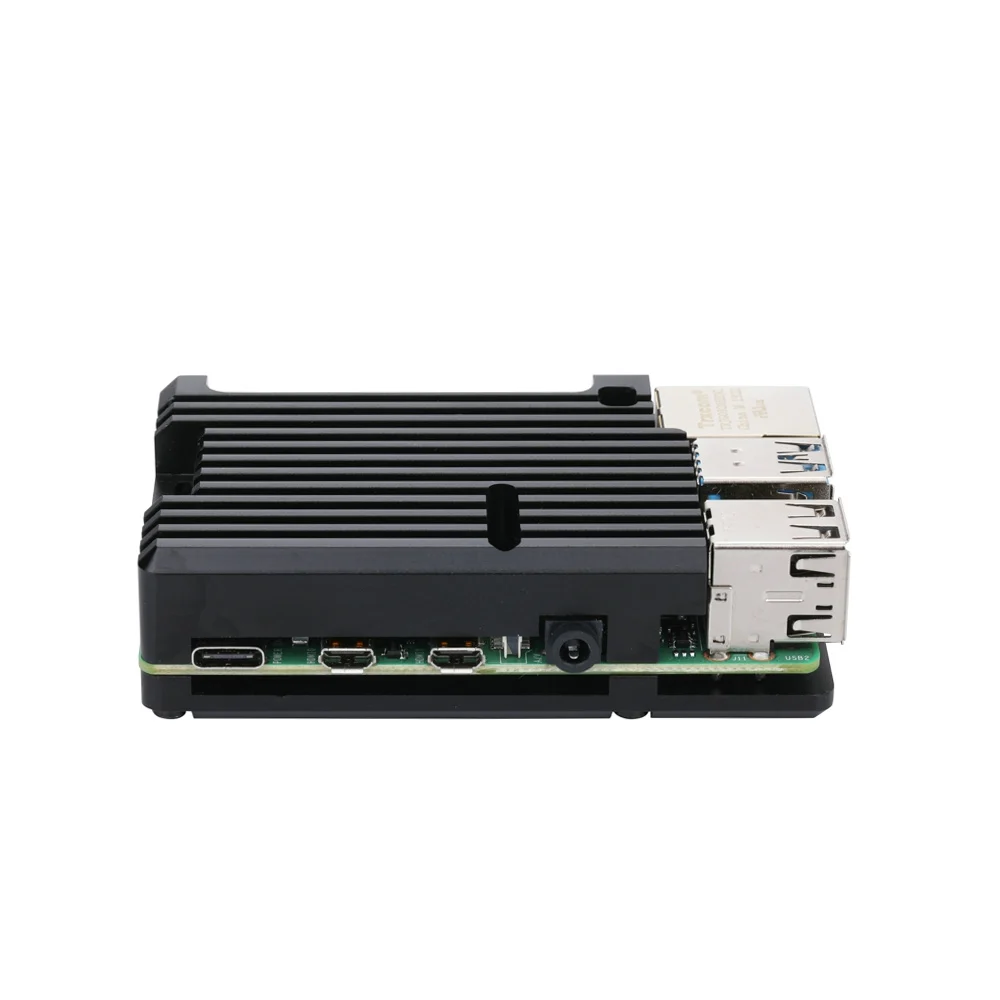Серый Металлический чехол для последние Raspberry Pi 4 Модель B LPDDR4 2G/4G Quad-core Cortex-A72(ARM v8), 64-разрядная 1,5 Ghz Dual core 4K HDMI Выход Мощность - Цвет: Серый