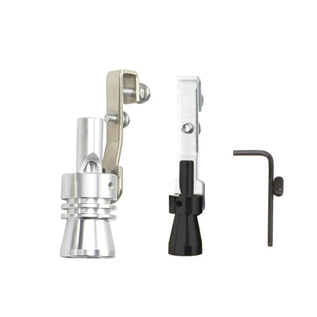 Универсальный Серебряный 18 мм S турбозвуковой свисток глушители выхлопной трубы