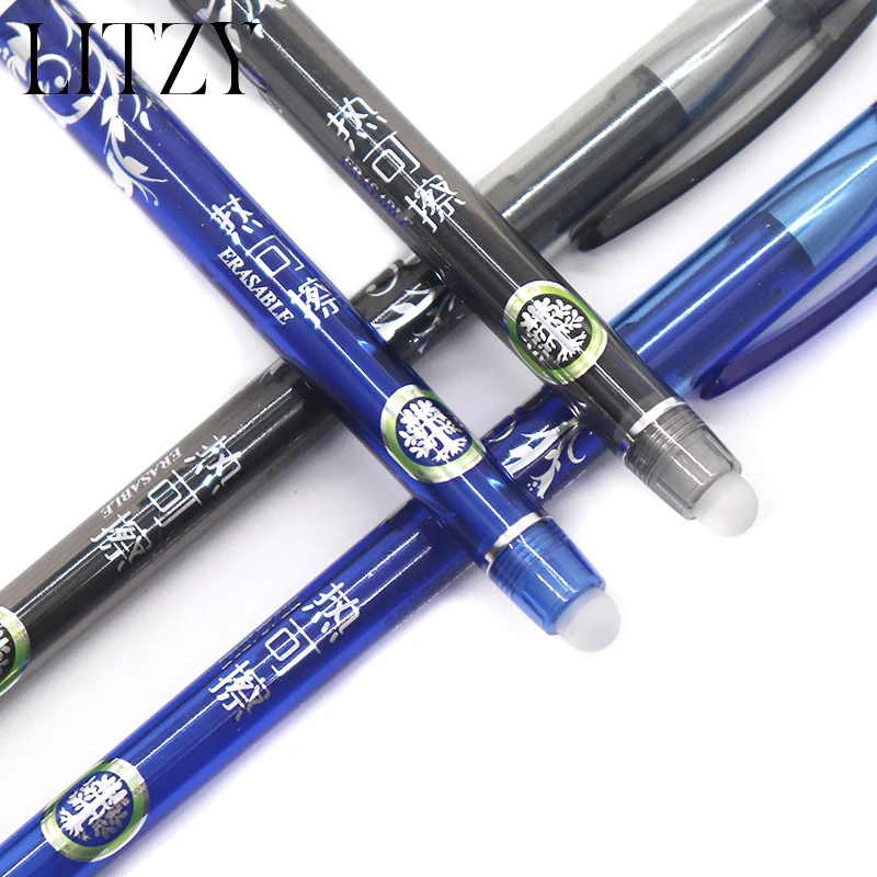 12 шт./лот набор стираемых гелевых ручек 0 5 мм Волшебная моющаяся ручка стираемая