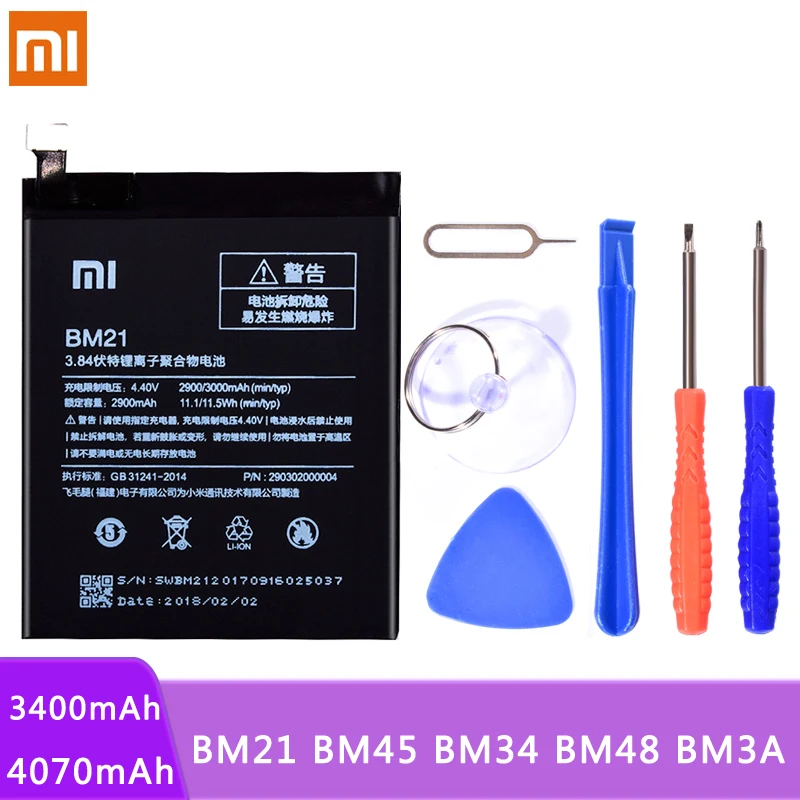 BM21 BM45 BM34 BM48 BM3A Батарея для Xiaomi mi Note3 Note2 Red mi Note 2 Note2 литий-полимерный mi Note 3 Note 2 Batteria