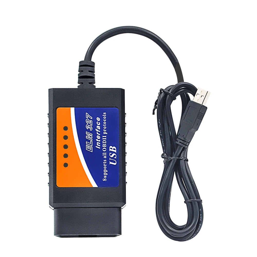 Диагностический сканер ELM327 USB-устройство для чтения кодов с поддержкой