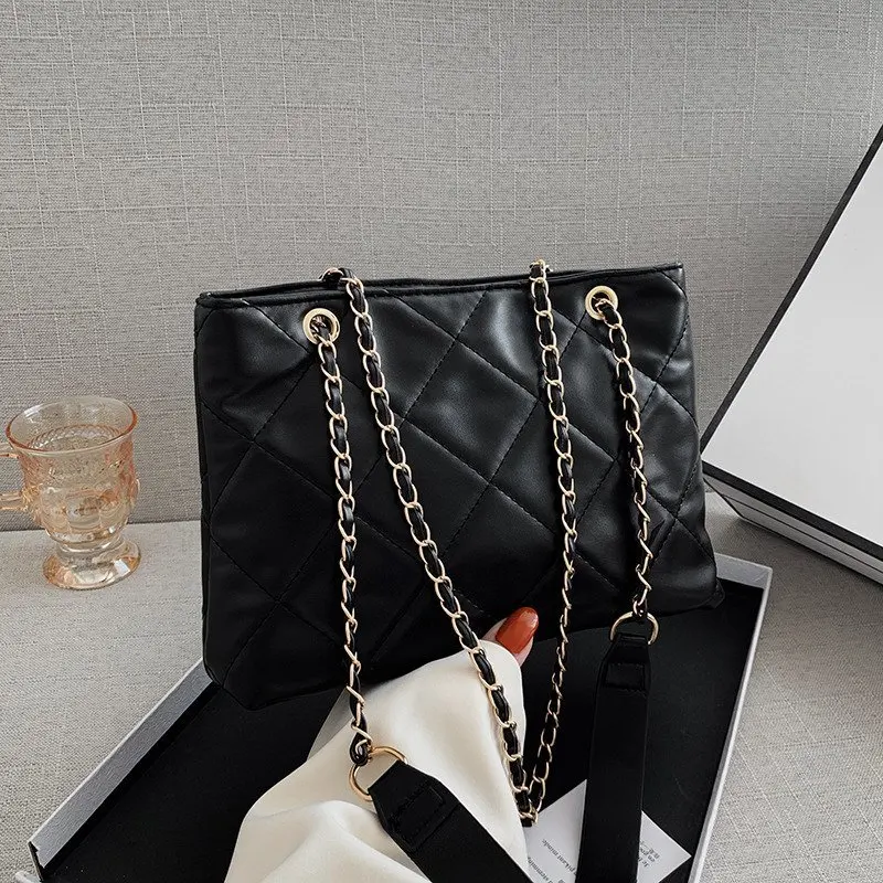 

Lingge Women's Bag New 2022 Fashion Large-capacity Chain All-match One-shoulder Messenger Bag