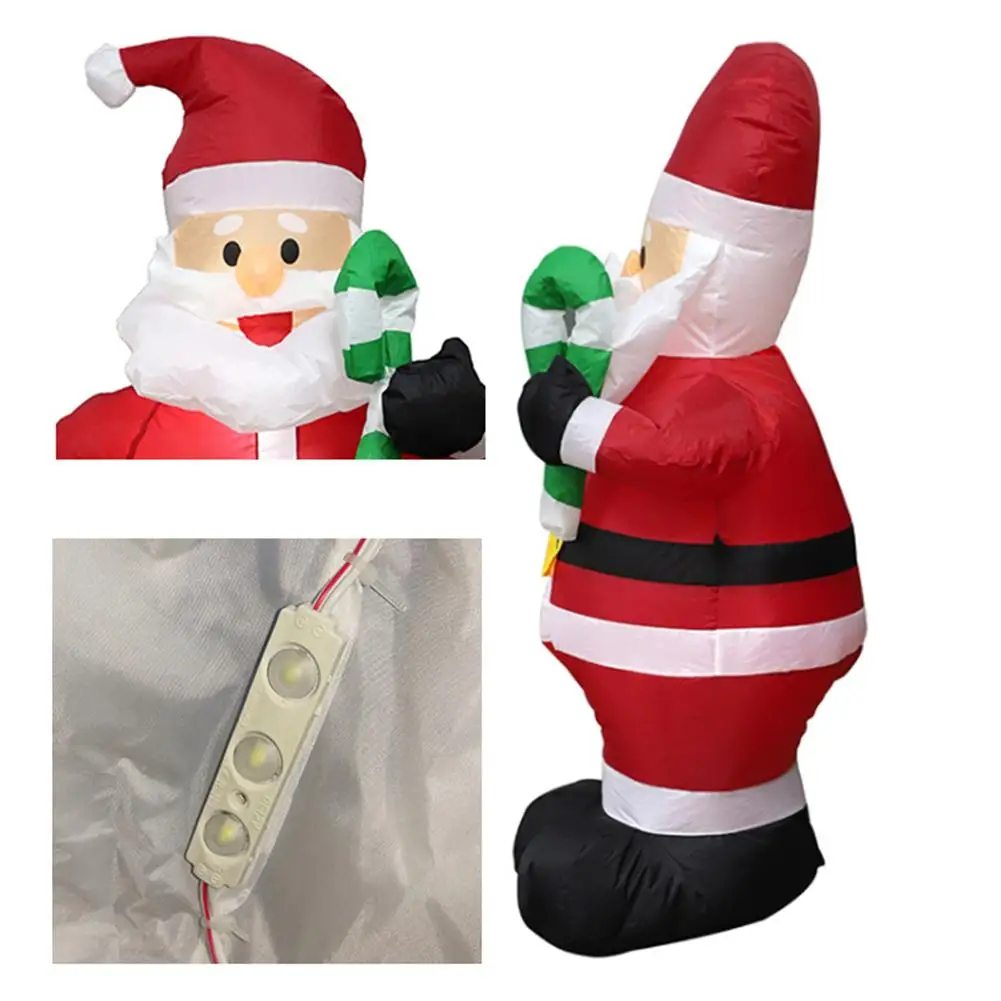 Новый Рождество Санта Клаус большой Размеры надувные лампы вверх двор Декор
