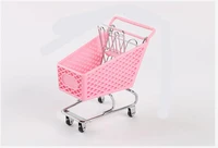 2pcslot plastic mini supermarket shopping cart small children desktop handcart simulation utility cart small shopping stroller