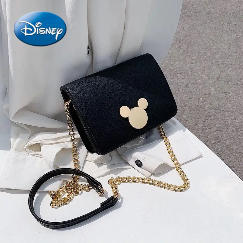 

Disney Mickey Minnie Cartoon Woman Shoulder Bag Fashion Girl PU Messenger Bag Shopping Bag Underarm Bag 2021 Female Bag Trend