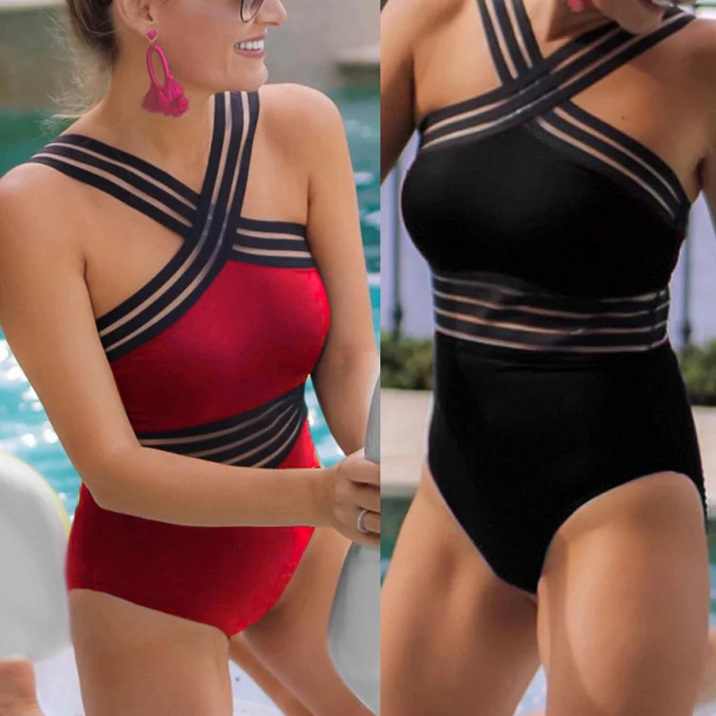 Новинка женский купальник пляжная одежда пуш ап монокини бикини купальный