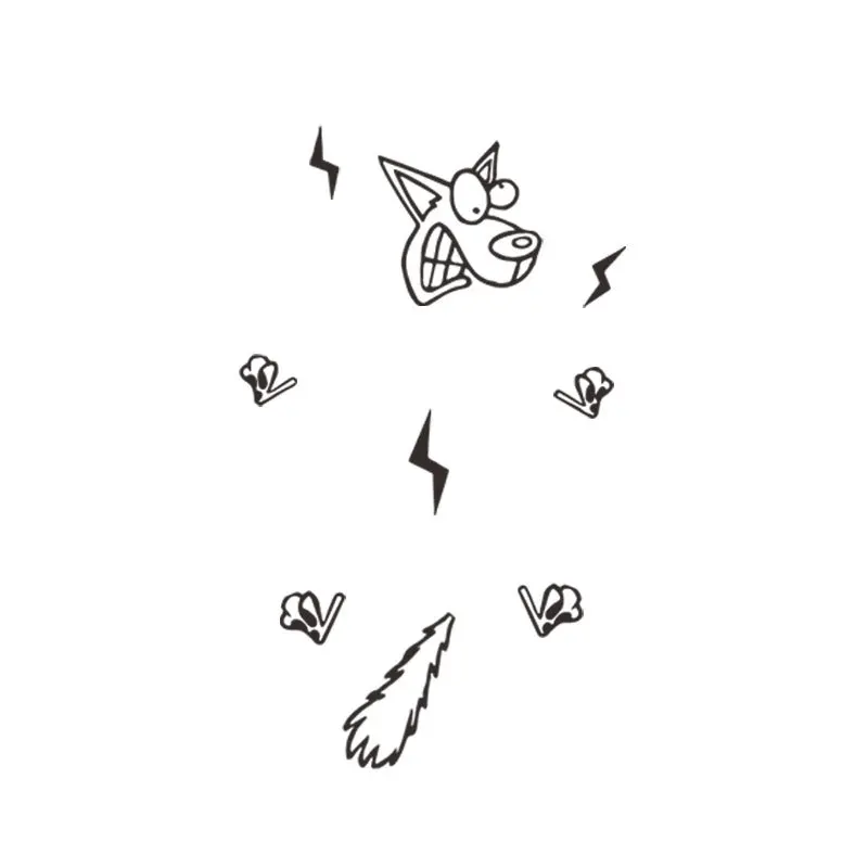 Настенный стикер с электрошоком для мультфильма Собака съемные забавные