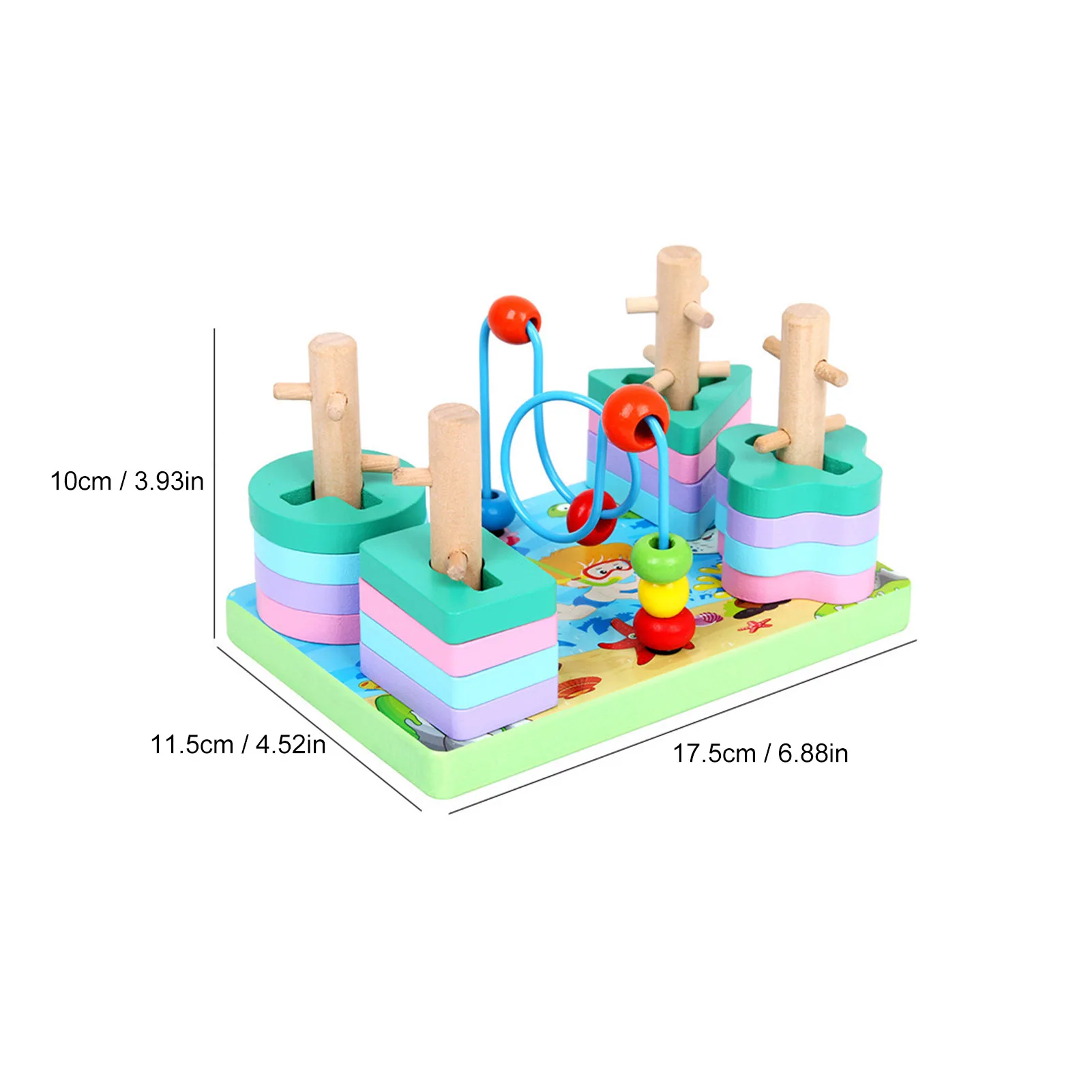 

Children's Shape Building Blocks Educational Toys Early Childhood Montessori Puzzle Sensory Board Game Toys
