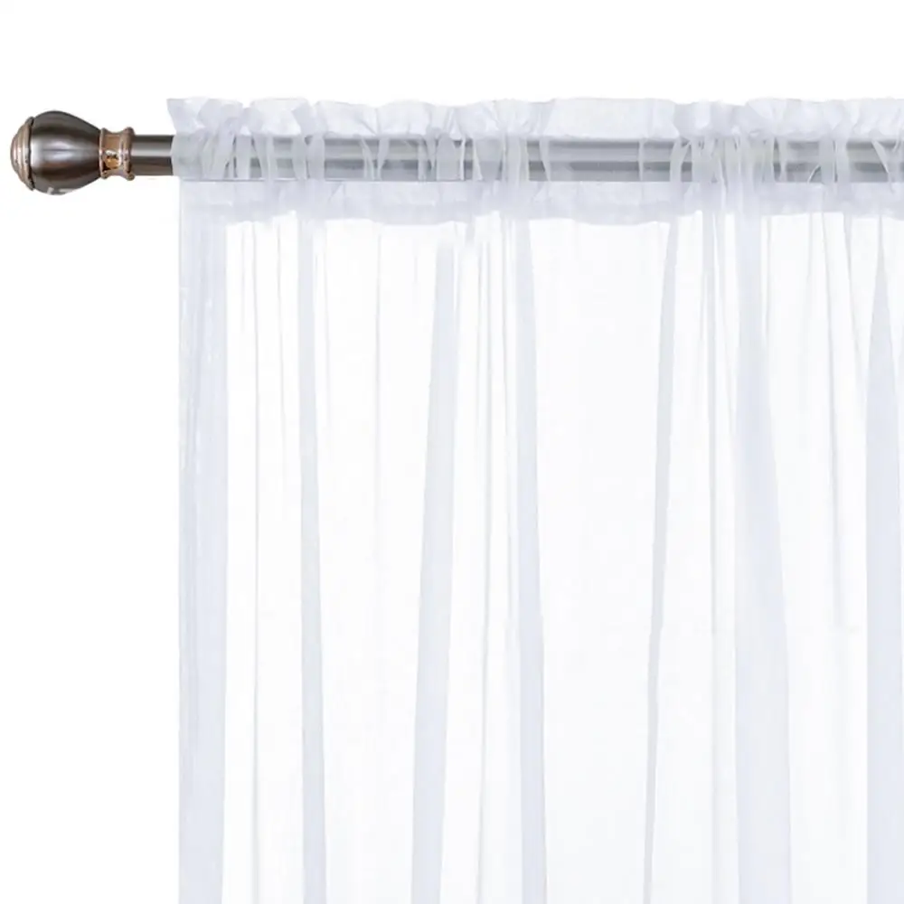 

60%Hot sales!!1Pcs Solid Color Sheer Tulle Window French Sash Curtain Drape Bedroom Living Room Balcony Patio Decor Home Textile