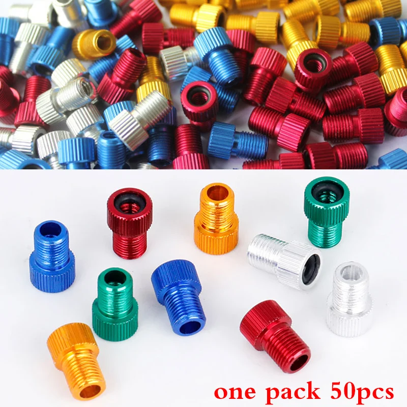 50 шт. велосипедное пневматическое сопло алюминиевый сплав велосипедный адаптер