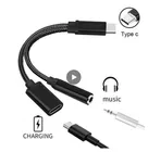 1 шт. 3 в 1 USB C Type-C на 3,5 мм AUX разъем для наушников зарядный кабель адаптер сплиттер для Samsung Xiaomi Huawei аксессуары для телефонов