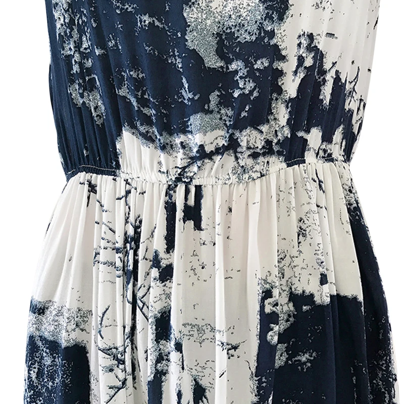 Женское богемное платье макси повседневное пляжное с цветочным принтом в стиле