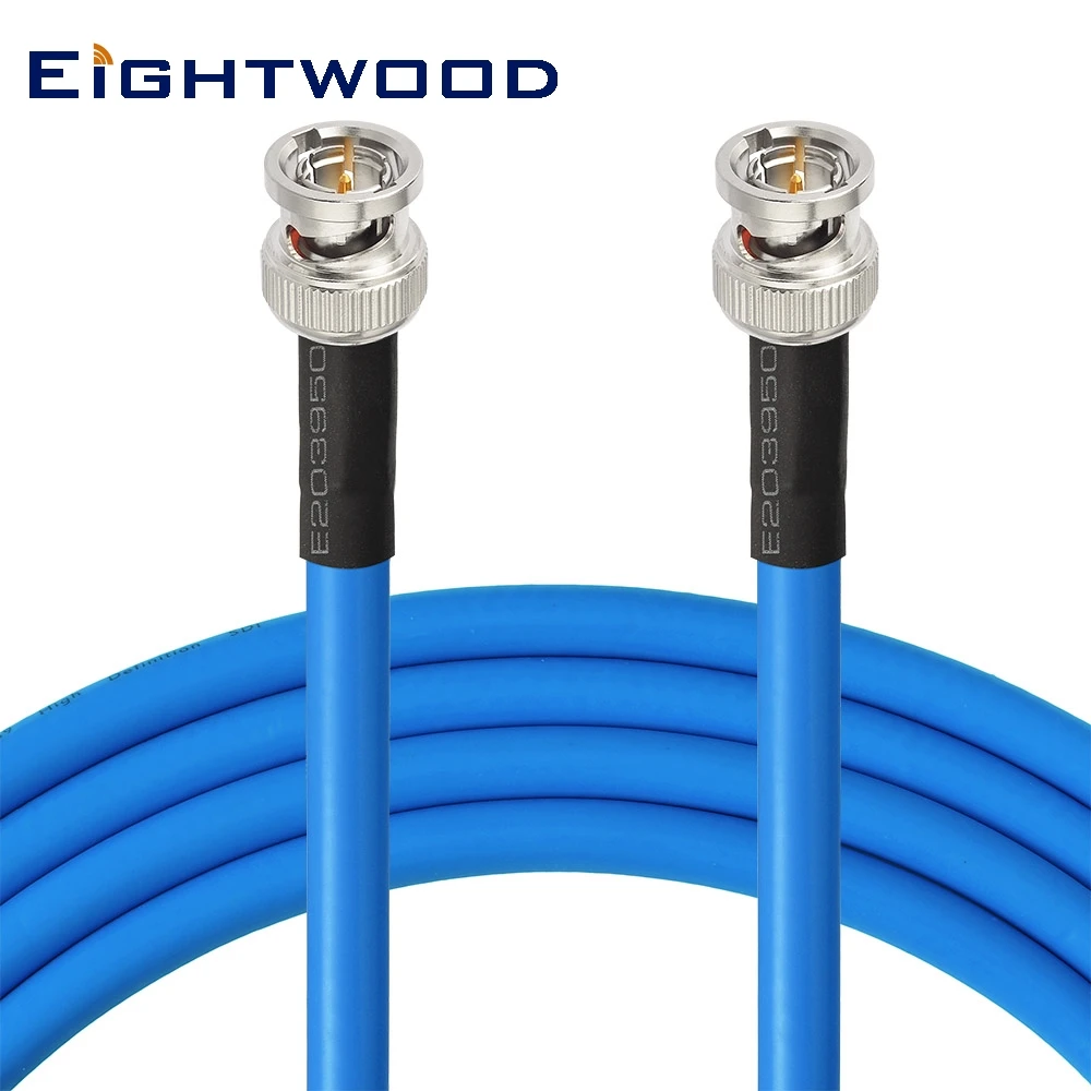 Eightwood 200 ft BNC штекер к 75 Ом 3G 6G HD SDI Удлинительный кабель (Belden 1694A) для видеокамеры и