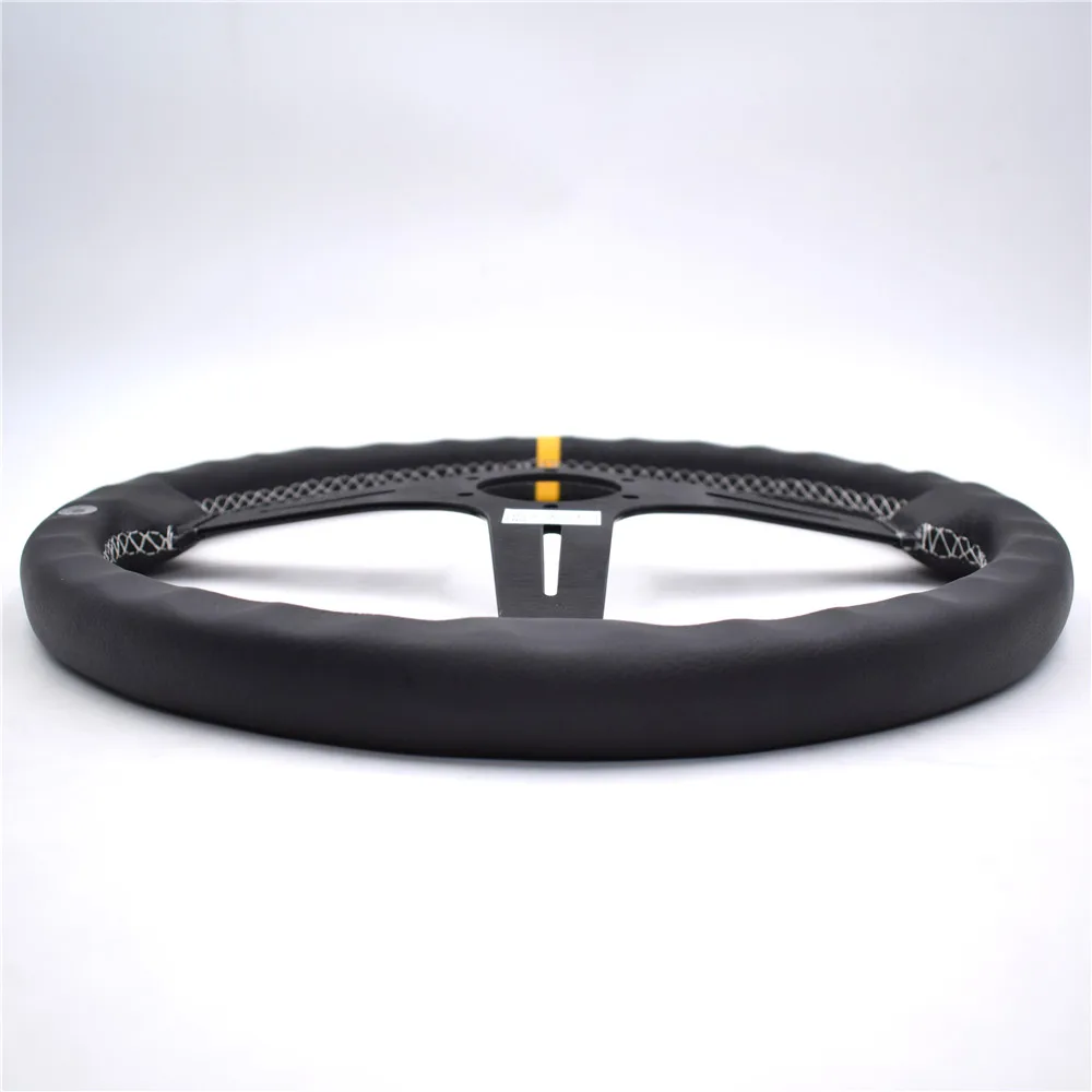 Итальянский ND 380 мм/15 дюймовый гоночный автомобиль руль из натуральной кожи для