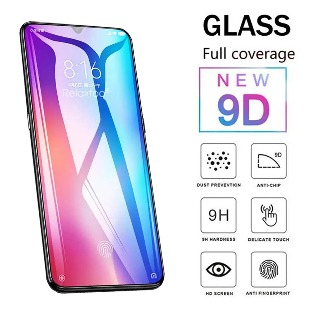 2.5D Закаленное стекло для Realme Xt X2 Pro Защитное экрана Oppo Reno 2z A5 A9 2021 Q X 3 5 пленка из