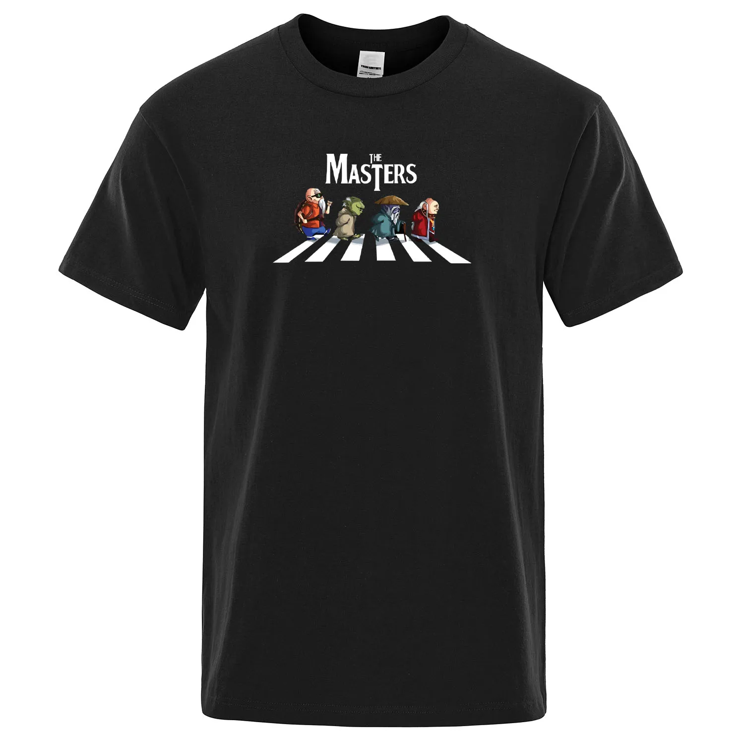 

Japanese Anime Men Tops Funny Harajuku Streetwear Short Sleeve Men's Tee shirt Summer Cotton T shirt The masters Print T-shirt