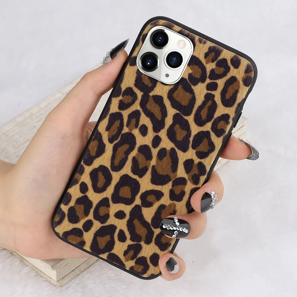 LAPOPNUT супер милый пушистый Леопардовый принт ультра тонкий гибкий Мягкий