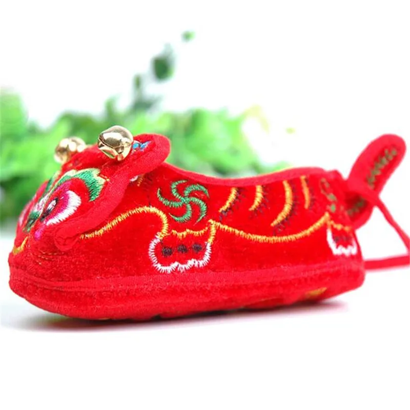 Weoneit/Китайская традиционная обувь для малышей с вышивкой Детская Тканевая мягкой