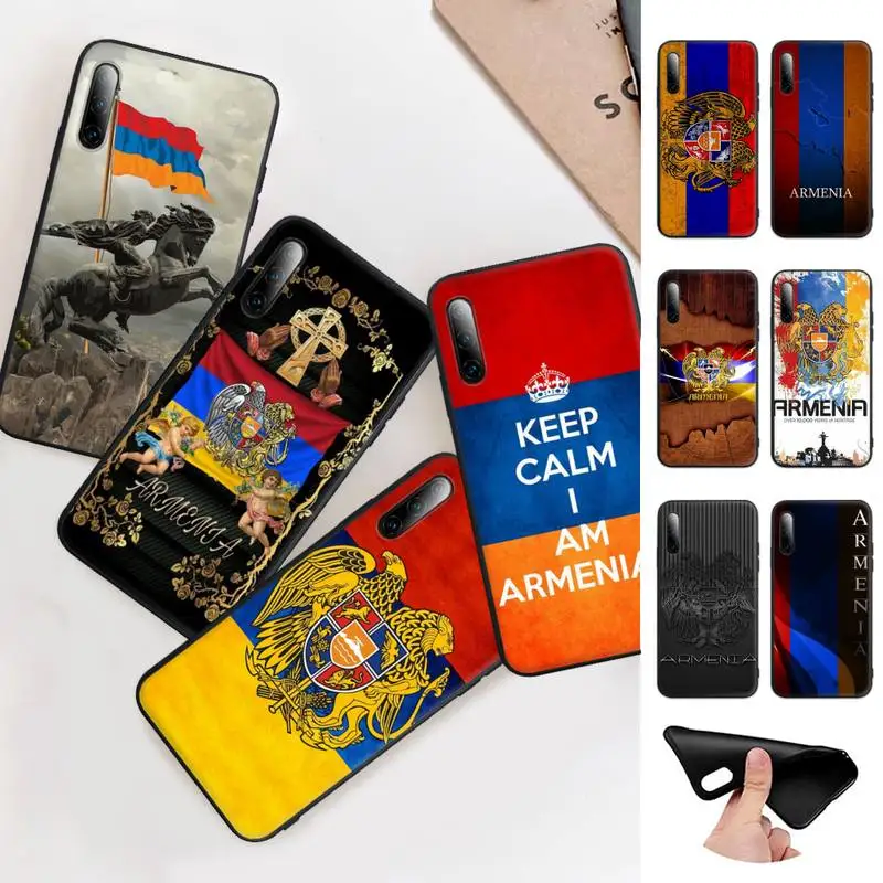 

Hot Armenia Armenians Flag Black Rubber Phone Case Cover For Xiaomi Mi 6 A2 8 10 Lite 9 Se 9t Pro A1 Note 10 Lite