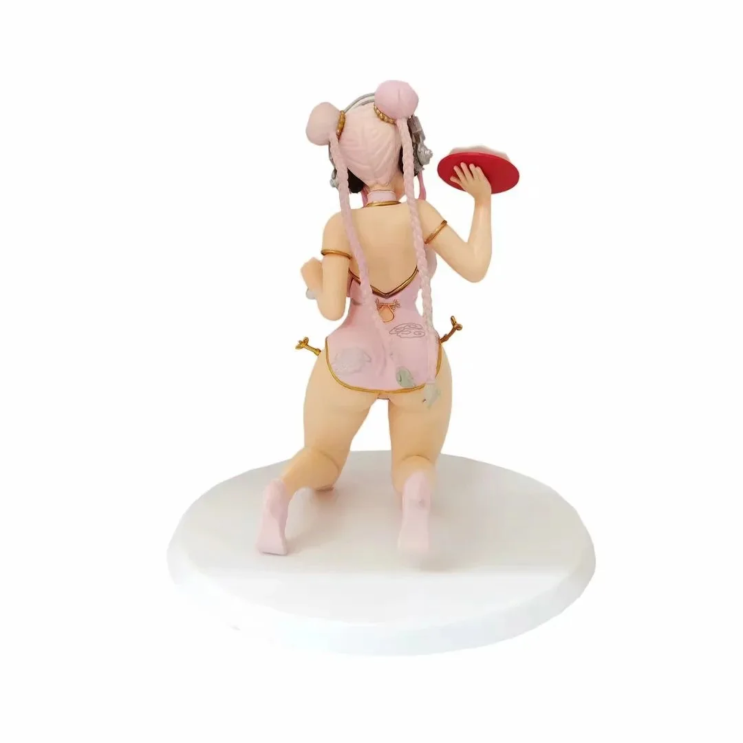 

Anime SUPERSONICO Figure PVC Action Cheongsam Kneeling Sexy Girl Figurine Collection Model Doll Toys About 18cm
