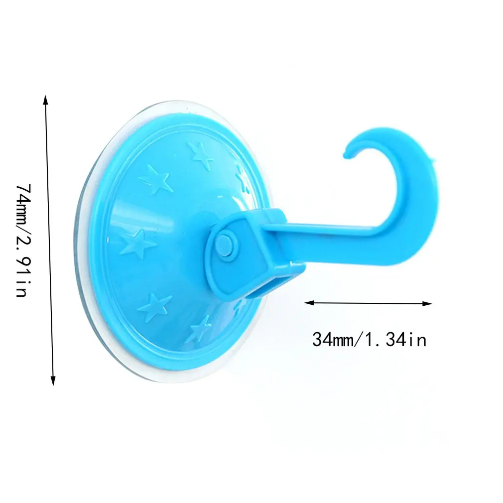 

Large 7.5cm Suction Cup Hook Wall Plastic Seamless Hook Creative Vacuum Hook Colorful Durable Portable