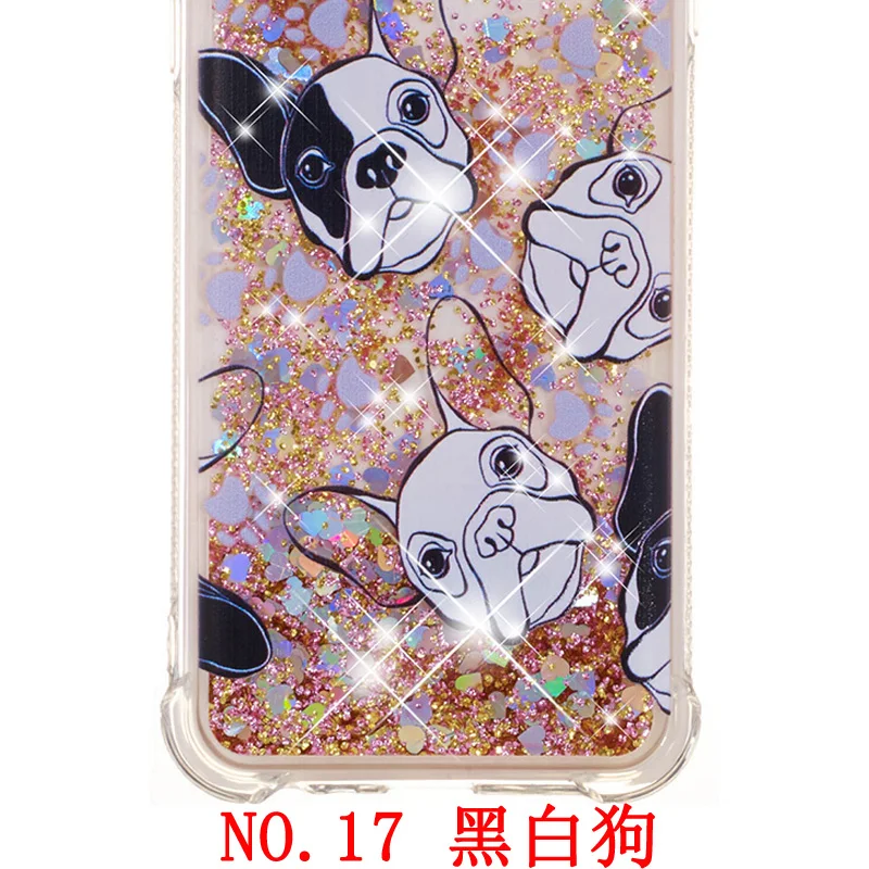 NO.17 Милый чехол для Samsung Galaxy J3 J5 J7 J36 J56 J76 Блестящий Жидкий чехол SM J710FN/DS J710F J510F/DS J510FN/DS J320F/DS J300F - Цвет: NO.17