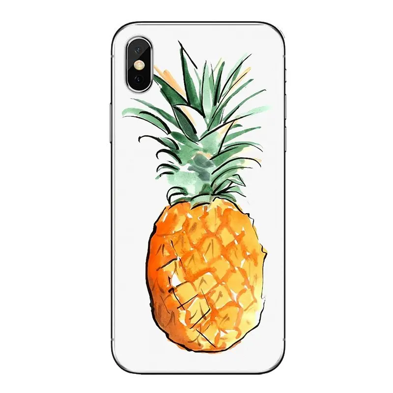 Прозрачные мягкие чехлы для samsung Galaxy S2 S3 S4 S5 MINI S6 S7 edge S8 S9 Plus Note 2 3 4 5 8 Coque Fundas ананас |