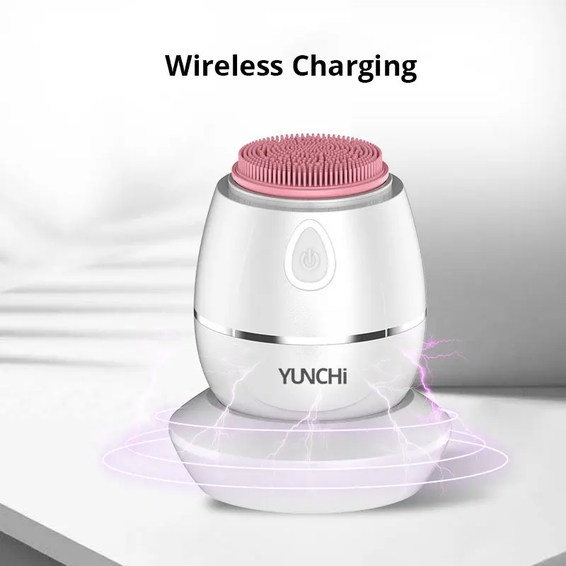 Очищающая щетка для лица с двумя головками звуковое вибрационное электрическое