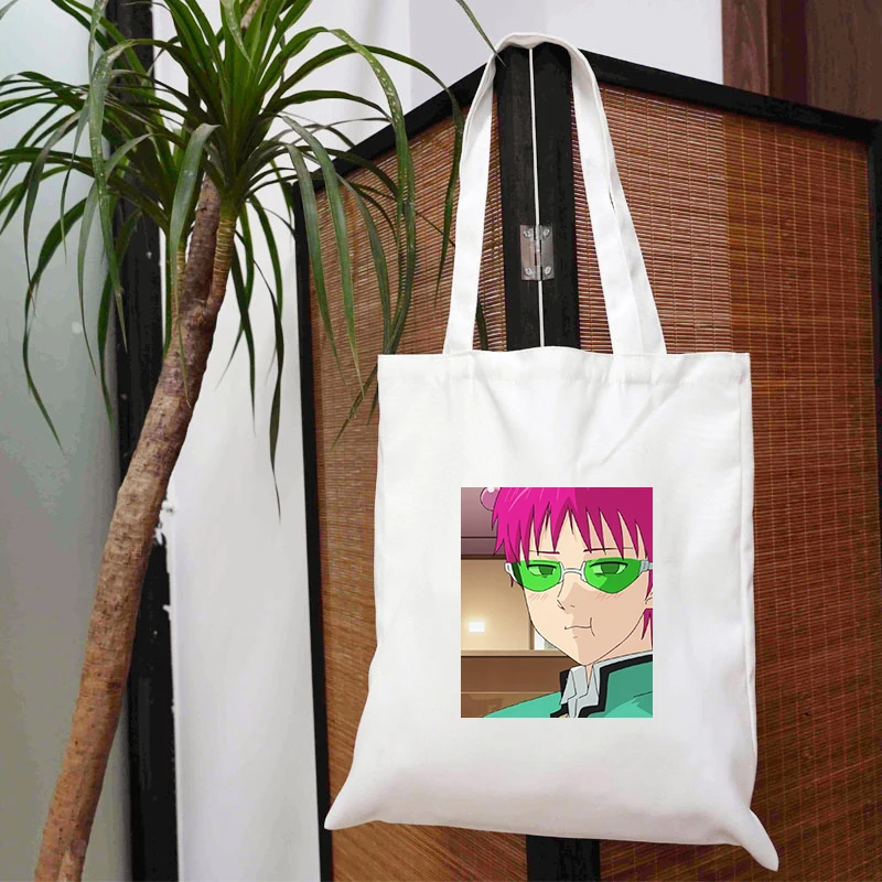 

Tote Bag Canvas Designer Handbags Shoulder Qi Mu Nanxiong's Disaster Bags With Handle Printed Korean Anime Customizable Shopper
