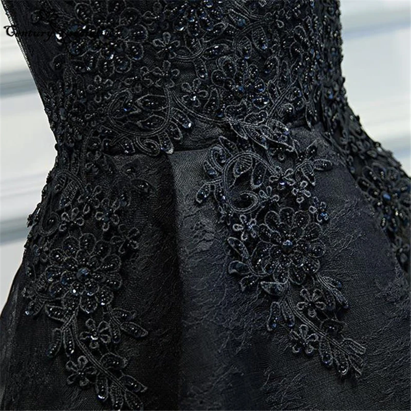 Black Homecoming Dresses Short 2021 Lace Appliques Beaded Above Knee Prom Party Gowns Graduation Dress Vestido De Fiesta | Свадьбы и