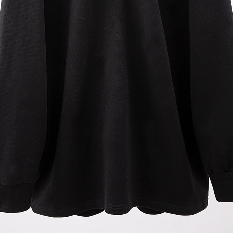 

TWOTWINSTYLE Diamond Bowknot T Shirt For Women O Neck Long Sleeve Casual Backless Loose T Shirts Female Fashion 2020 Fashion